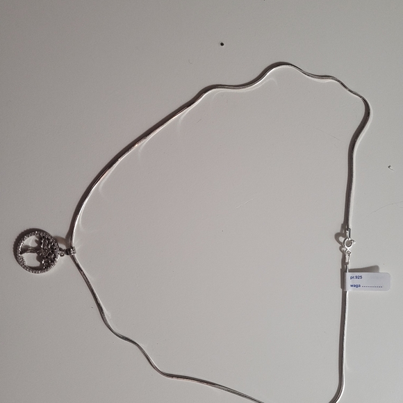 Sterling silver necklace with pendant - Picture 3 of 4